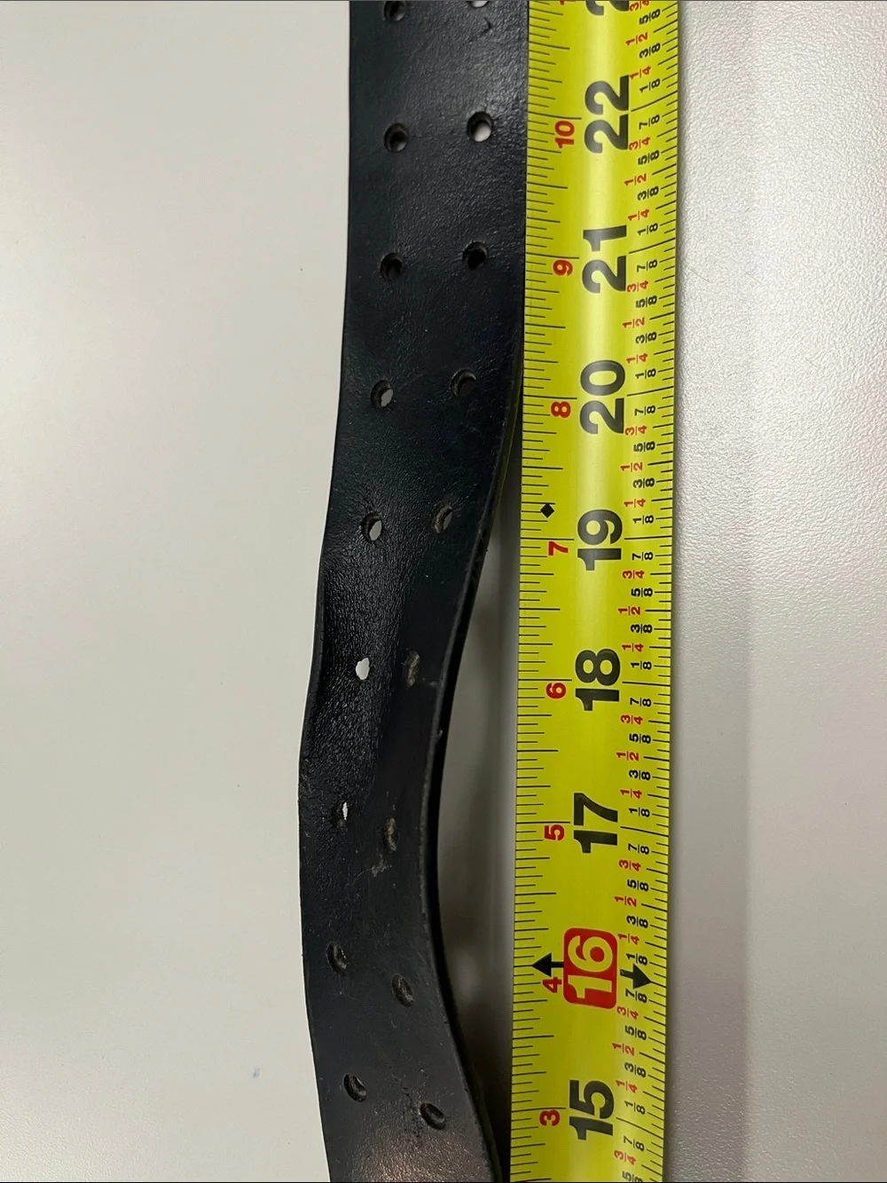 Dickies Black Double Prong Leather Work Belt size small 30-32